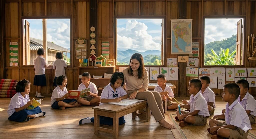 ครูและนักเรียน